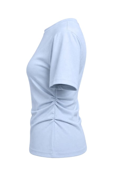 Basic Rundhals Schlitz T-Shirt - Image 2