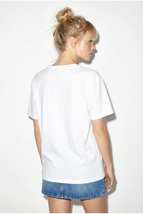 Blumenbesticktes Rundhalsausschnitt T-Shirt - Image 5