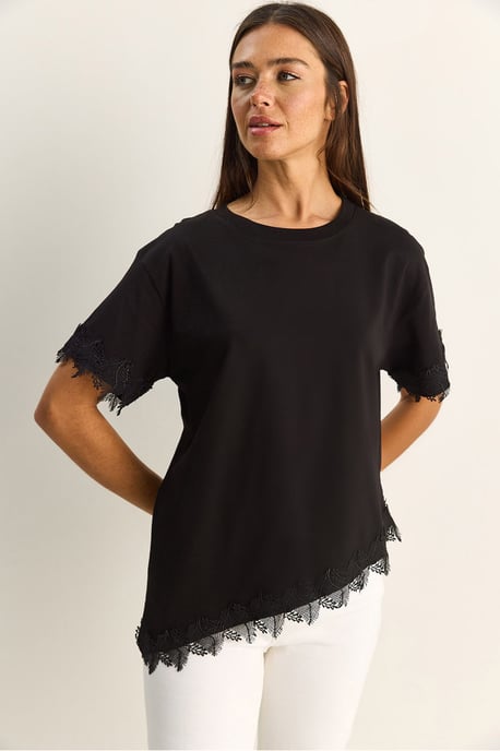 Übergroßes Rundhals-Cotton-T-Shirt - Image 2