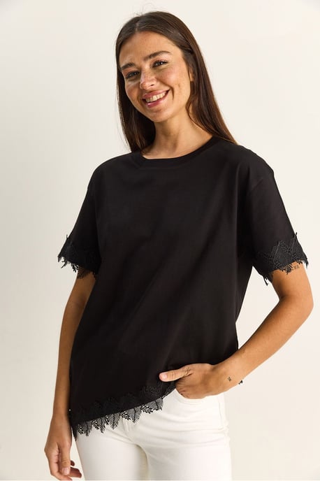 Übergroßes Rundhals-Cotton-T-Shirt - Image 3