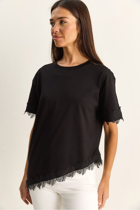 Übergroßes Rundhals-Cotton-T-Shirt - Image 4