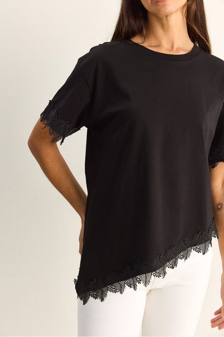 Übergroßes Rundhals-Cotton-T-Shirt - Image 5