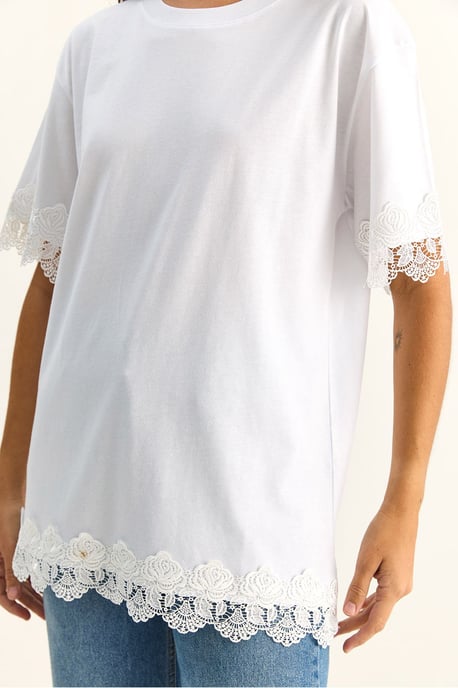 Übergroßes Rundhals-Cotton-T-Shirt - Image 6