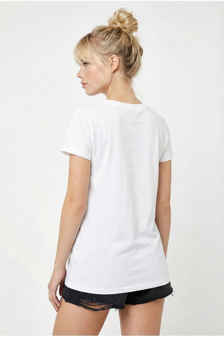 Gesticktes Bedrucktes Rundhals-T-Shirt - Image 6
