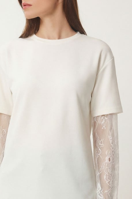 Übergroßes Rundhals-T-Shirt - Image 5