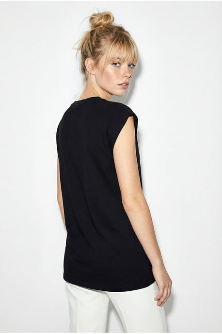 Ausschnitt Crew Neck T-Shirt - Image 5