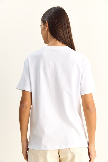 Paillettenbedrucktes Rundhalsausschnitt T-Shirt - Image 6
