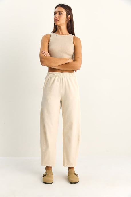Elastische gerades Bein Hose mit Taschen - Image 3