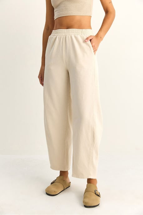 Elastische gerades Bein Hose mit Taschen - Image 4