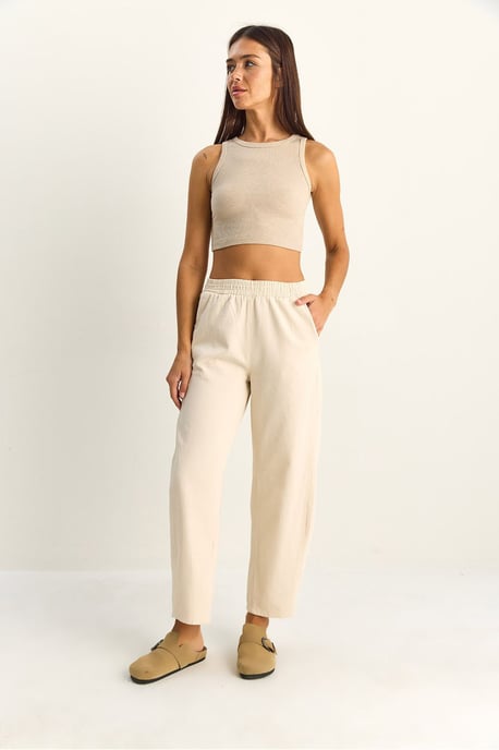 Elastische gerades Bein Hose mit Taschen - Image 6
