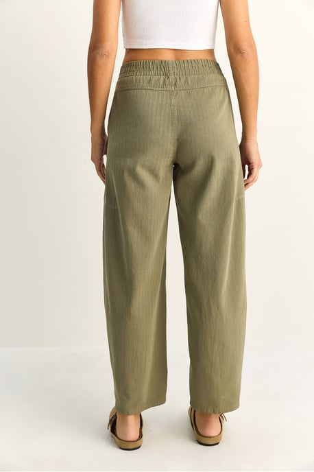 Elastische Taillen-Straight-Leg-Hosen mit Taschen - Image 5