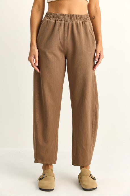 Elastische Taillierte gerade Leggings mit Taschen - Image 5