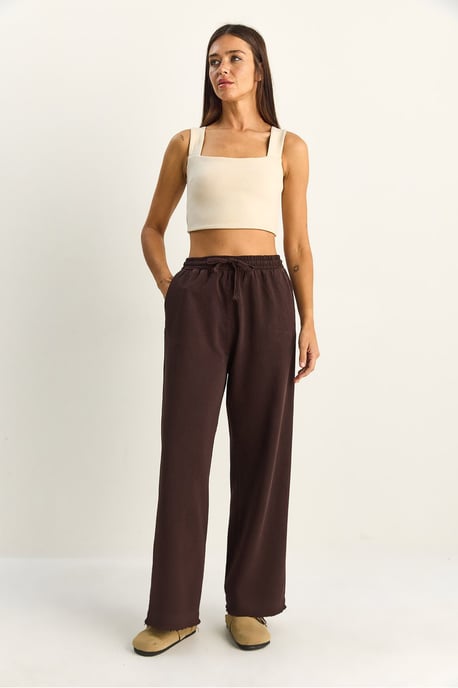 Elastische Bund gerade geschnittene Hosen - Image 3
