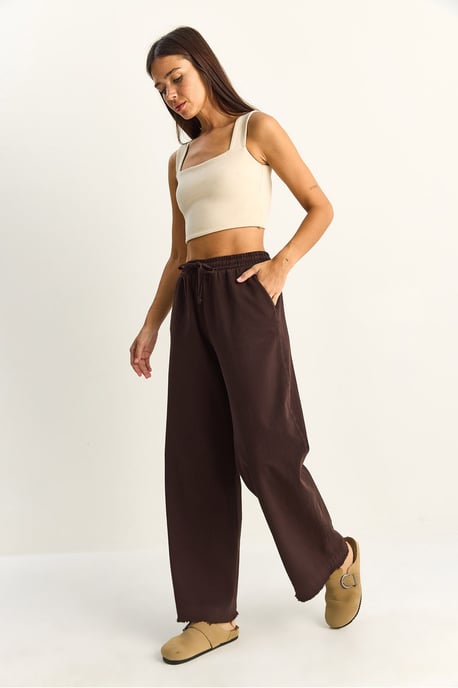 Elastische Bund gerade geschnittene Hosen - Image 4