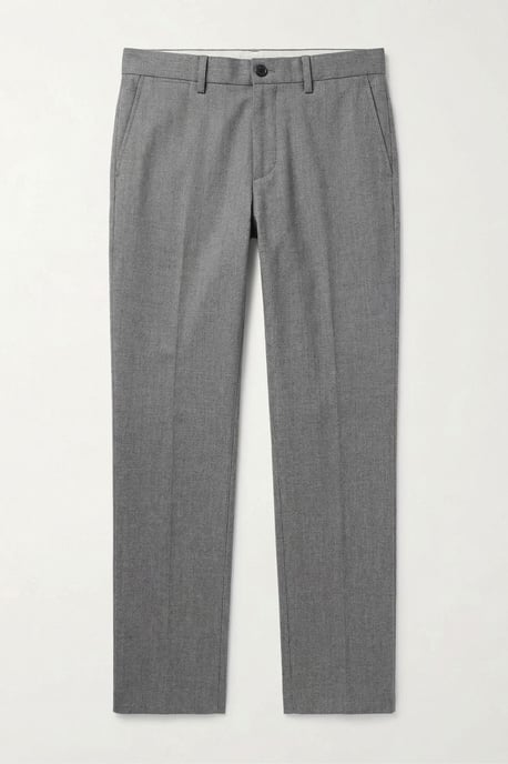 Maßgeschneiderte gerade Mid-Waist-Hosen - Image 6