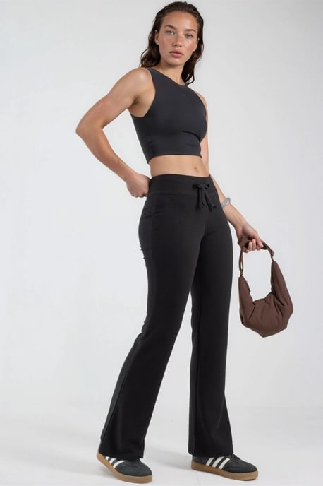 Elastische Taillen-Bootcut-Hosen - Image 2