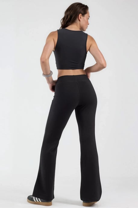 Elastische Taillen-Bootcut-Hosen - Image 5