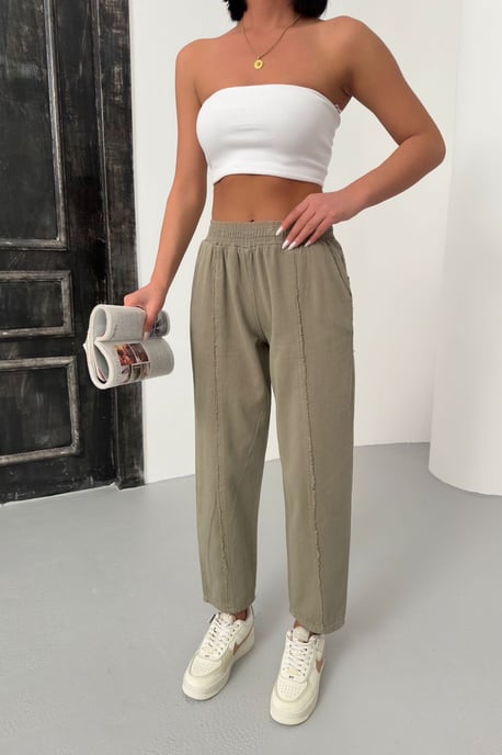 Elastische Bund gerade geschnittene Hosen - Image 5
