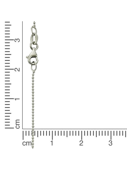 Zeeme Basic Collier 925/- Sterling Silber rhodiniert 45cm - Image 3