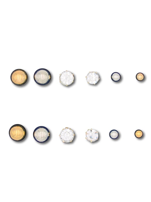 Steuer Modeschmuck Ohrstecker-Set Ohrstecker-Set 6 Paare - Image 1