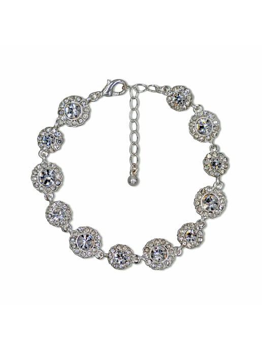 Steuer Modeschmuck Brosche Metall Feder Glasstein Perle weiß - Image 2