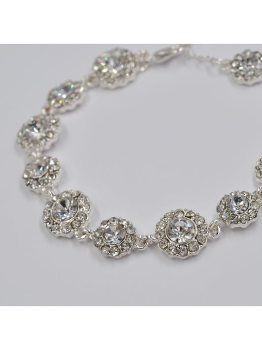 Steuer Modeschmuck Brosche Metall Feder Glasstein Perle weiß - Image 3