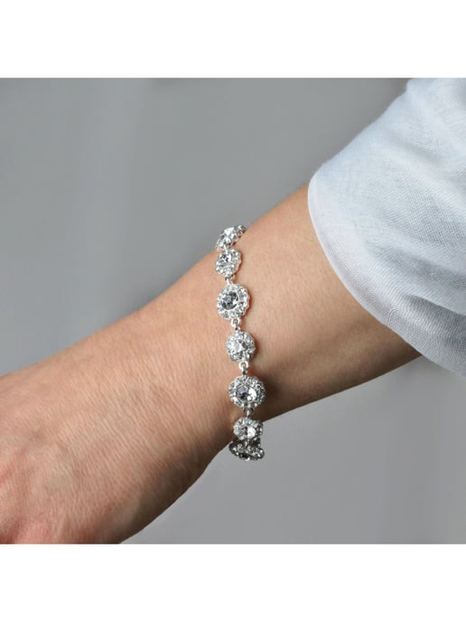 Steuer Modeschmuck Brosche Metall Feder Glasstein Perle weiß - Image 4