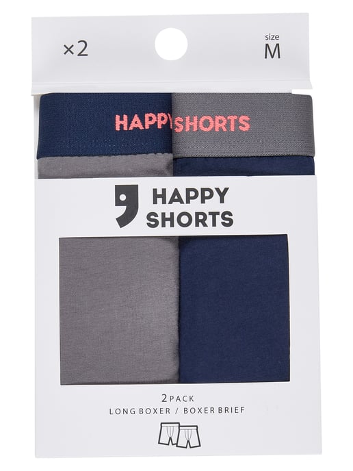 Happy Shorts Herren Langer Boxer Jersey Long Boxer Shorts, Langer Boxer Brief, Retro Boxer lang - Image 4