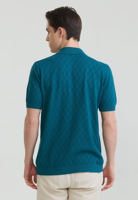 Hemd Kurzärmeliges Basic-Strickhemd Mit Knöpfen - Image 3