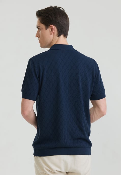 Hemd Kurzärmeliges Basic-Strickhemd Mit Knöpfen - Image 3