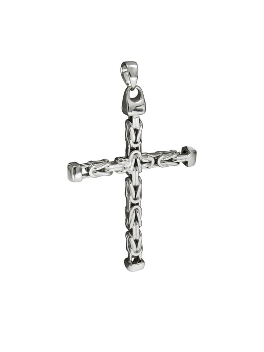Zeeme Basic Anhänger Silber 925 Kreuz-Motiv Königskette poliert 75mm - Image 1