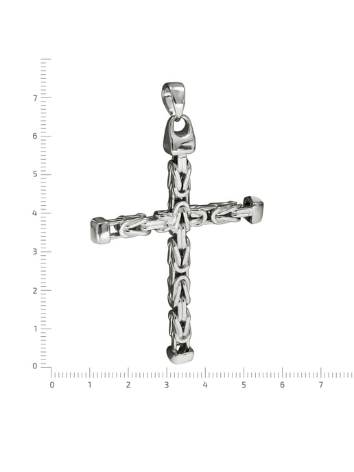 Zeeme Basic Anhänger Silber 925 Kreuz-Motiv Königskette poliert 75mm - Image 3