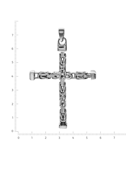 Zeeme Basic Anhänger Silber 925 Kreuz-Motiv Königskette poliert 75mm - Image 4