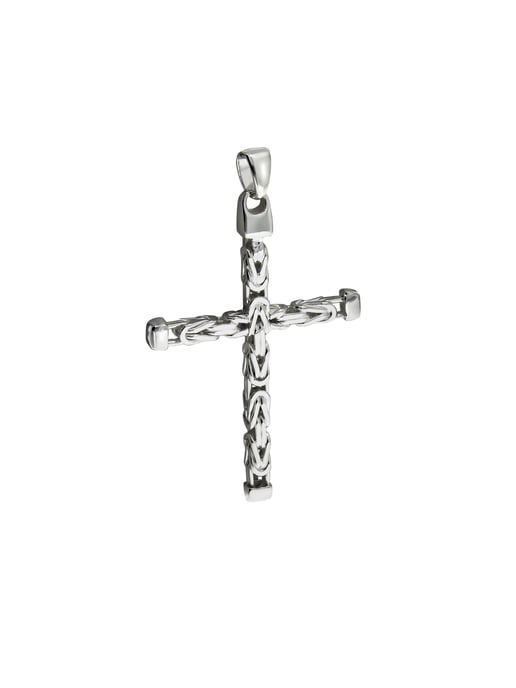 Zeeme Basic Anhänger Silber 925 Kreuz-Motiv Königskette poliert 62mm - Image 1
