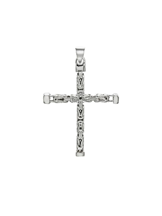 Zeeme Basic Anhänger Silber 925 Kreuz-Motiv Königskette poliert 62mm - Image 2