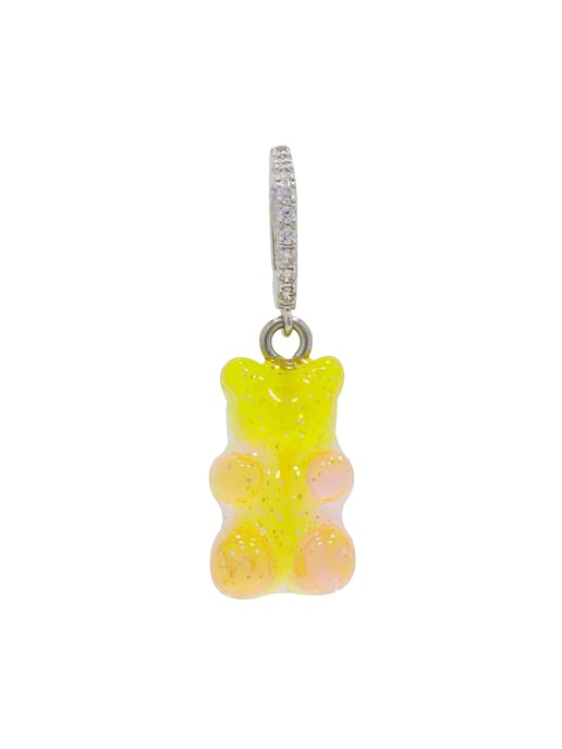 Fashionbox Charm rhodiniert Gummibär gelb/pink Zirkonia weiss - Image 1