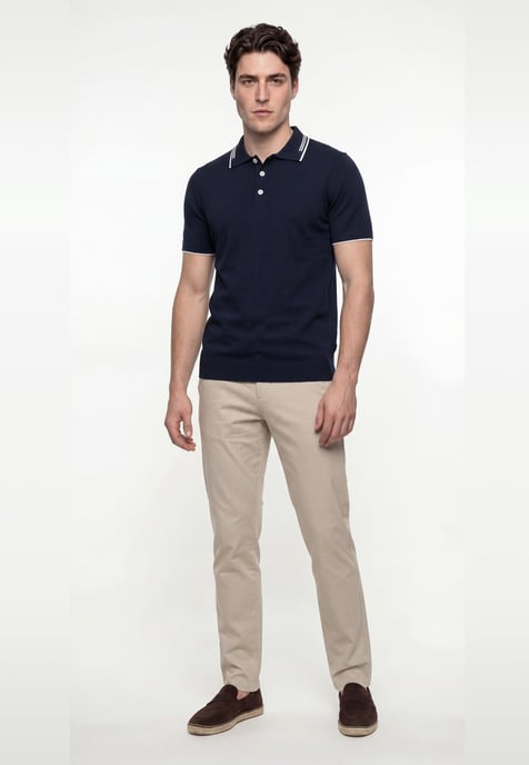 Polo Shirt Kurzarm Strick-Polo Shirt Kurzarm - Image 2