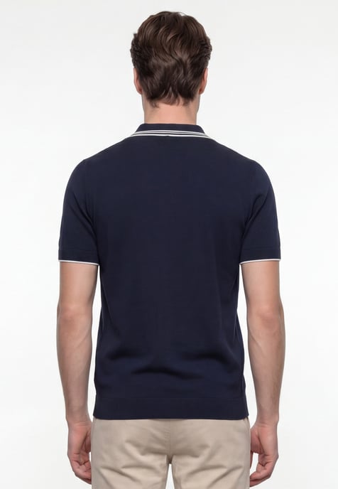 Polo Shirt Kurzarm Strick-Polo Shirt Kurzarm - Image 3
