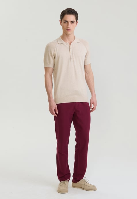 Polo Shirt Kurzarm Strick-Polo Shirt Kurzarm - Image 2