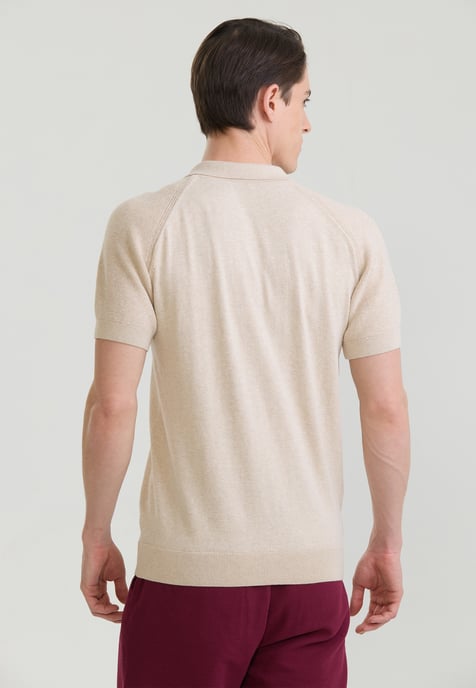 Polo Shirt Kurzarm Strick-Polo Shirt Kurzarm - Image 3