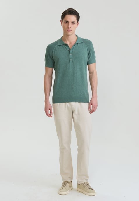 Polo Shirt Kurzarm Strick-Polo Shirt Kurzarm - Image 2