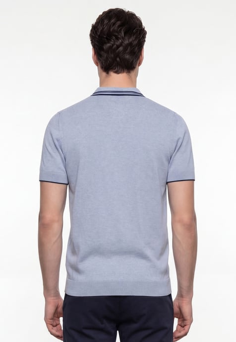 Polo Shirt Kurzarm Strick-Polo Shirt Kurzarm - Image 3
