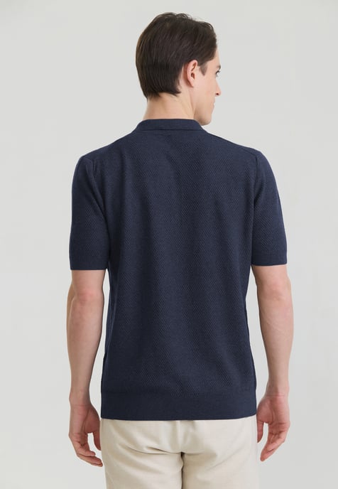Polo Shirt Kurzarm Strick-Polo Shirt Kurzarm - Image 3