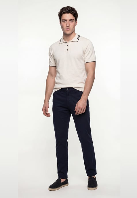 Polo Shirt Kurzarm Strick-Polo Shirt Kurzarm - Image 2