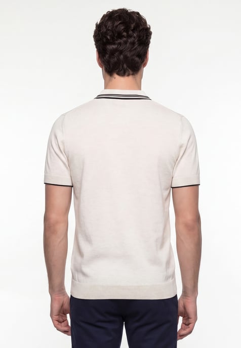 Polo Shirt Kurzarm Strick-Polo Shirt Kurzarm - Image 3