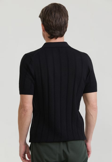 Polo Shirt Kurzarm Strick-Polo Shirt Kurzarm - Image 3