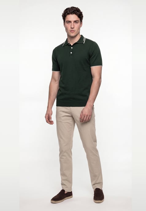 Polo Shirt Kurzarm Strick-Polo Shirt Kurzarm - Image 2