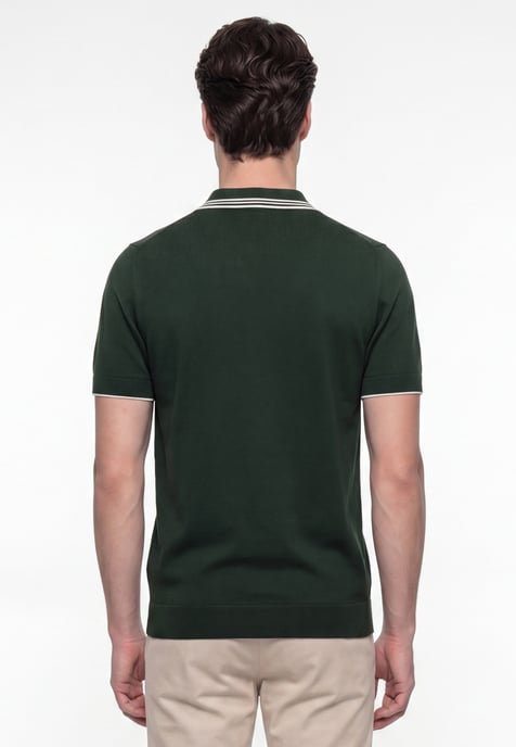 Polo Shirt Kurzarm Strick-Polo Shirt Kurzarm - Image 3