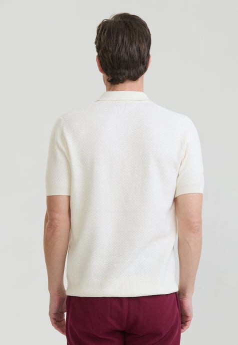 Polo Shirt Kurzarm Strick-Polo Shirt Kurzarm - Image 2