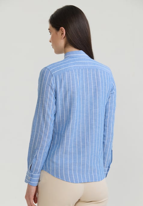 Hemd Gestreiftes Langarm Hemd - Image 3